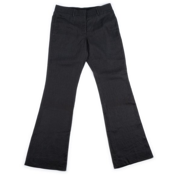 Burberry charcoal grey Italian linen Flared Tailored Trousers size 40 (U… - Picture 3 of 10